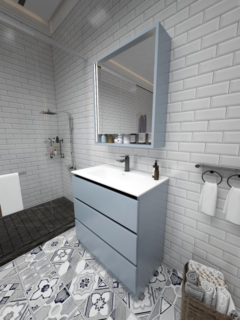 Colección Ballota - Mueble Serena - Color Azul Denim