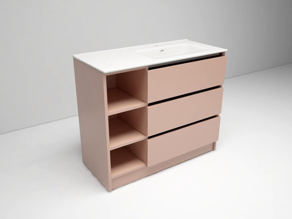 Colección Ballota - Mueble Luzia - Color Albaricoque Desnudo